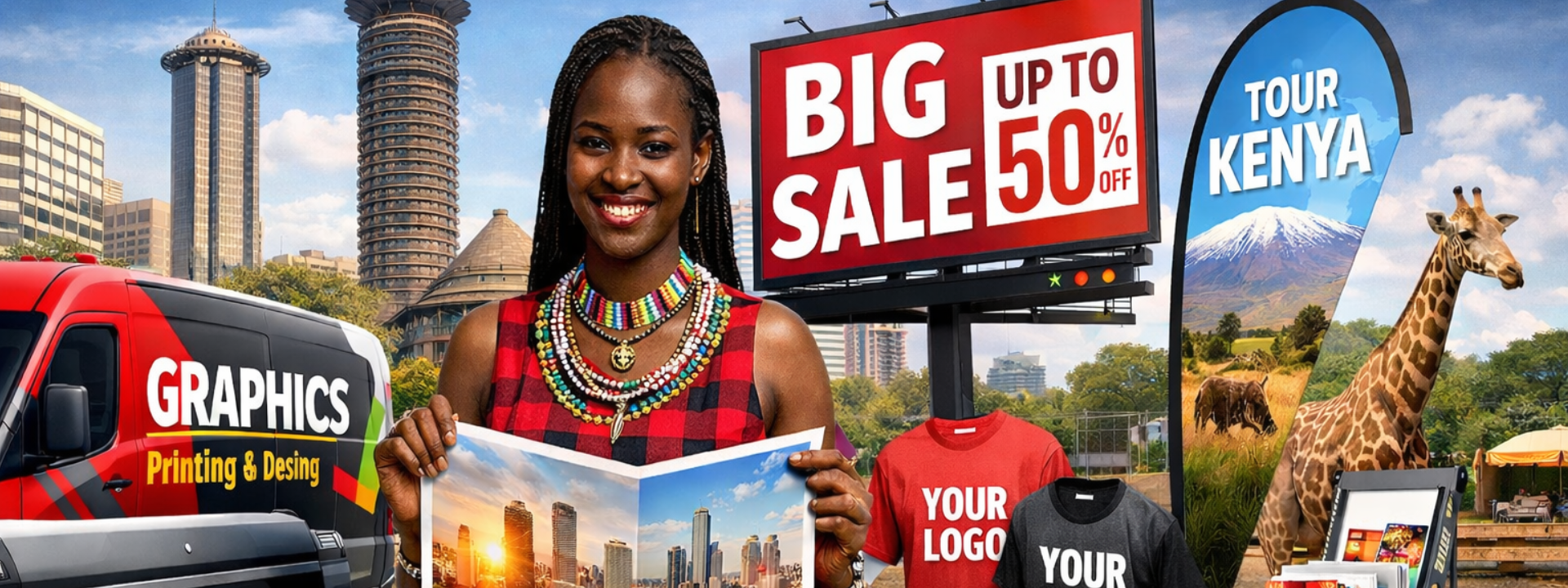 Banner and branding printing in Nairobi by Almasi Prints